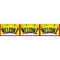 60' Stock Printed Confetti Pennants - Welcome
